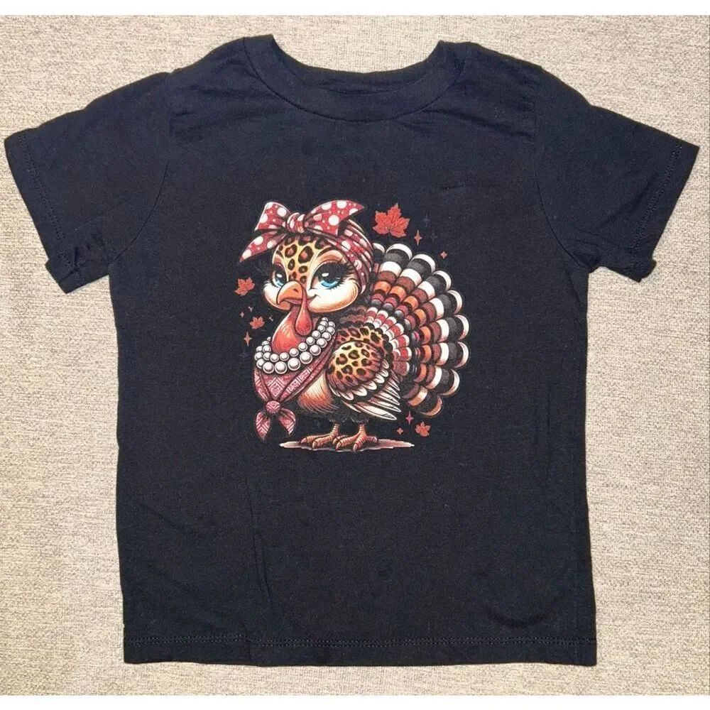 Thanksgiving turkey t shirt size 4T
